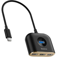 BASEUS Square Round 4 in 1 USB HUB Adapter