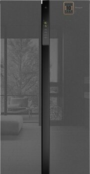 Weissgauff WSBS 500 Inverter NoFrost Bru Steel Glass фото